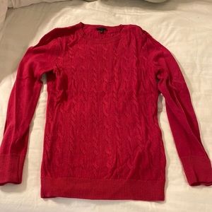 Talbots sweater, dark pink.